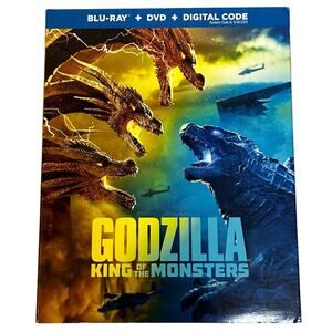 Godzilla: King of the Monsters (Blu-ray + DVD, 2019) With Sleeve